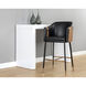 Carter 43 inch Napa Black / Napa Cognac Barstool